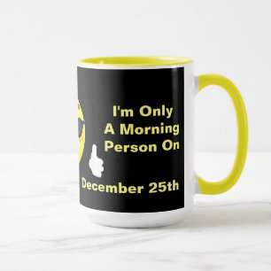 Taza Es gracioso que sea una cita matutina con Emoji