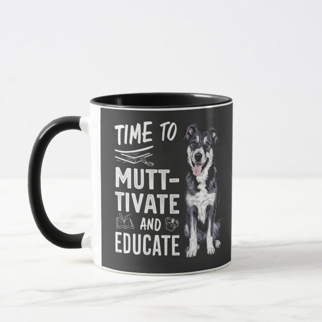 Taza Es hora de motivar y educar de vuelta a la educaci (Izquierda)