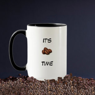 ☕ Taza Es Hora del Café – Regalo Divertido para Am