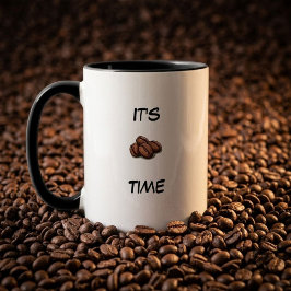 ☕ Taza Es Hora del Café – Regalo Divertido para Am
