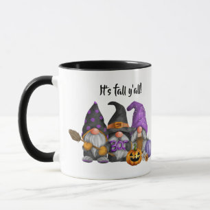 Taza Es la acuarela del otoño de los gnomos