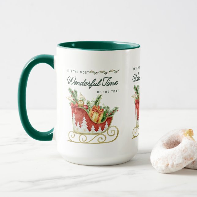 Taza Es la época más maravillosa del año (Con donut)