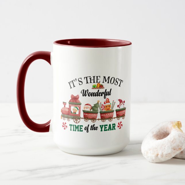 Taza Es la época más maravillosa del año (Con donut)