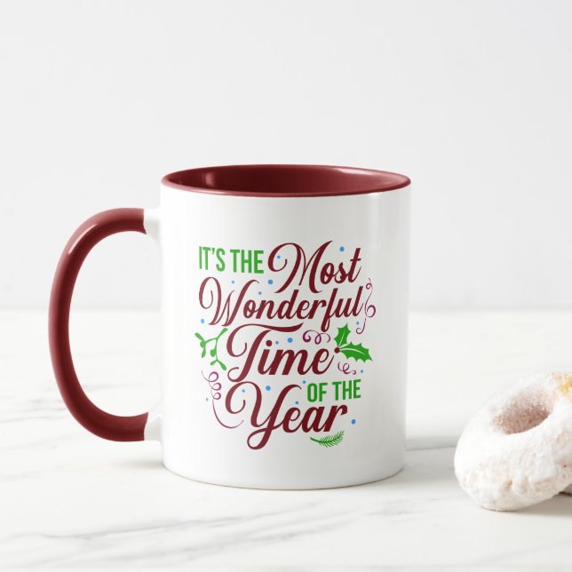 Taza Es la época más maravillosa del año (Con donut)