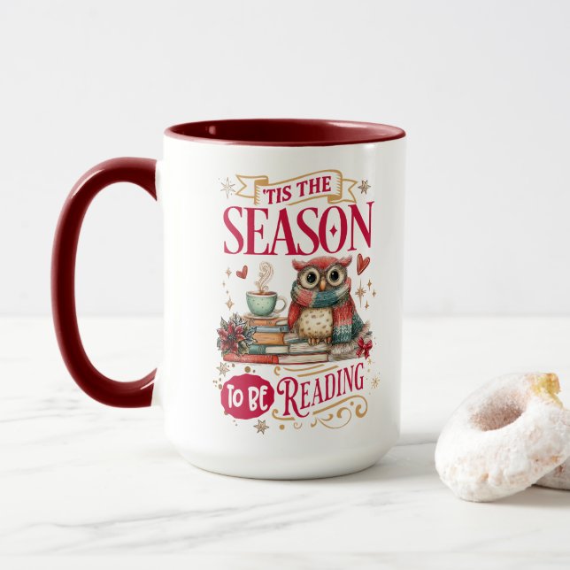 Taza Es la Temporada para Leer  (Con donut)