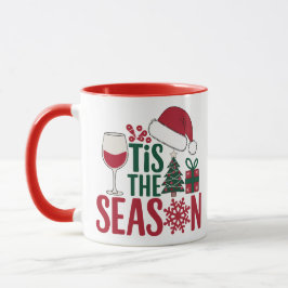 Taza Es la Temporada – Vino y Navidad
