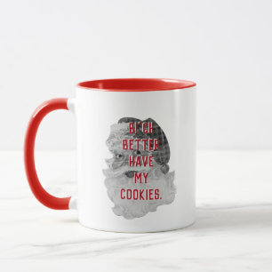 Taza Es mejor tener a mis Navidades de cookies en Santa