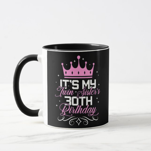 Taza Es mi hermana gemela Fiesta 30 años 30 años (Izquierda)