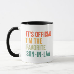 Taza Es oficial que soy el hijo favorito en la ley Grac