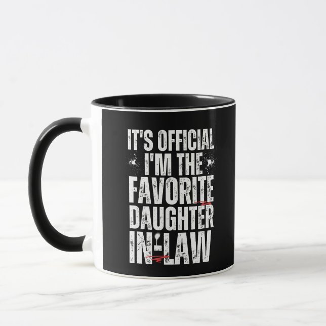 Taza es oficial que soy la hija favorita de la ley (Izquierda)