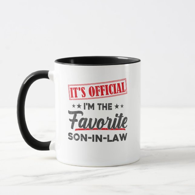 Taza Es oficial soy el yerno favorito (Izquierda)
