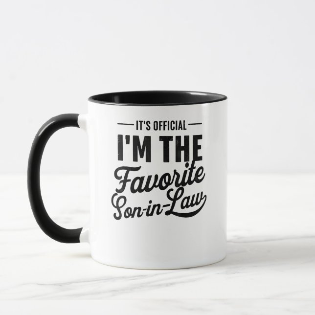 Taza Es oficial, soy el yerno favorito (Izquierda)