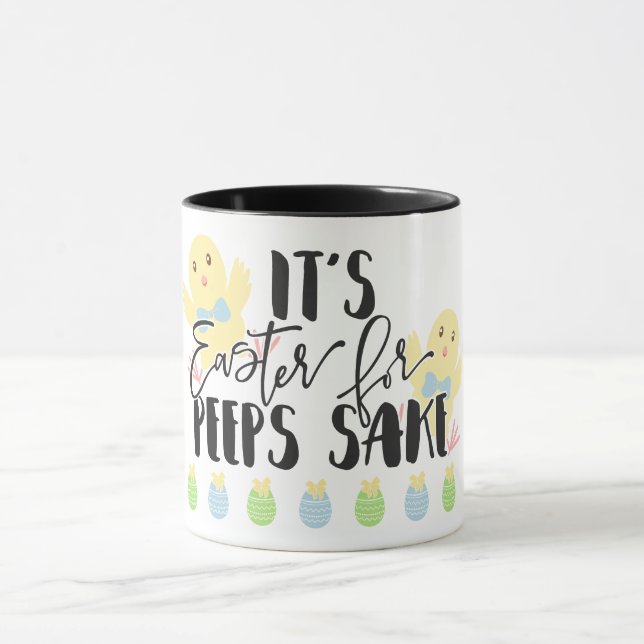 Taza Es Pascua para el motivo de los píos (Centro)