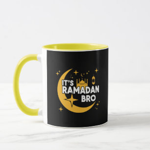 Taza Es Ramadán Hermano Feliz Ayuno Creciente Islámico