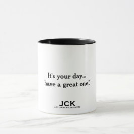 Taza Es tu cita del día con texto negro