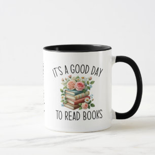 Taza Es un buen día para leer libros
