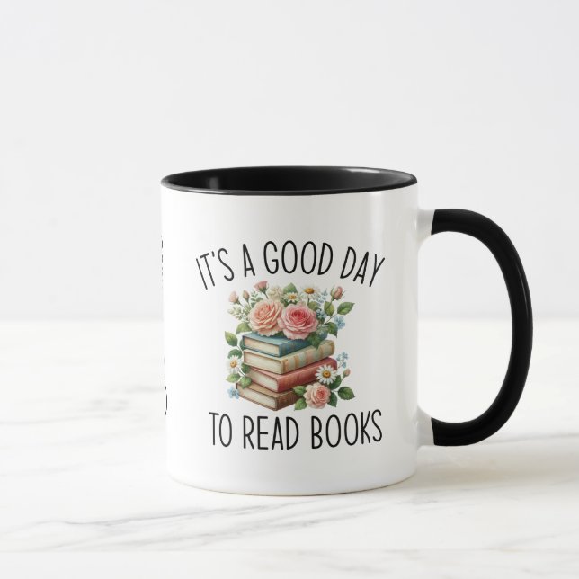 Taza Es un buen día para leer libros (Derecha)