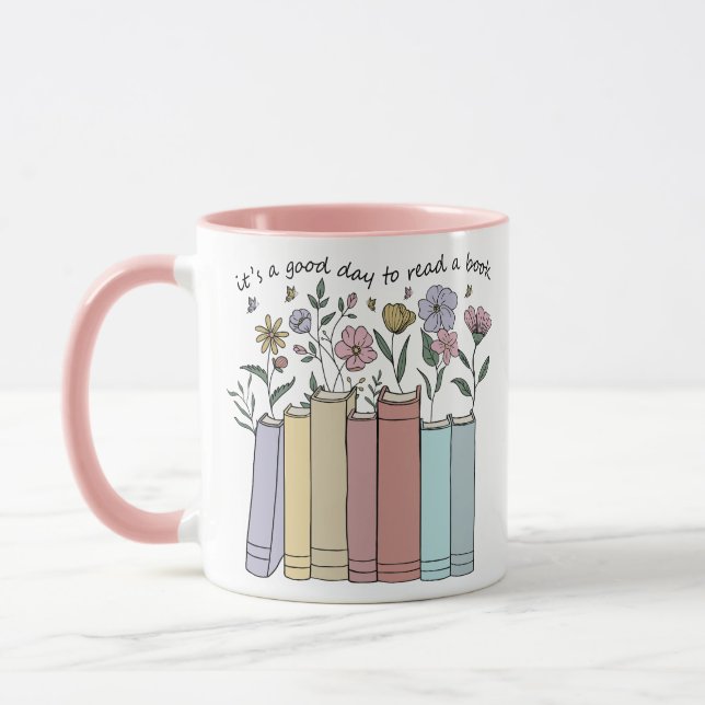 Taza Es un Buen Día para Leer un Libro (Izquierda)