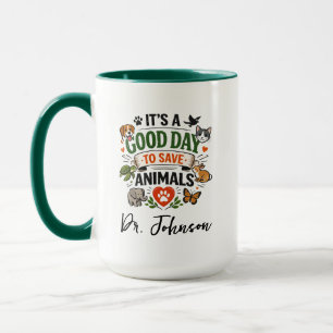 Taza Es un Buen Día para Salvar Animales   Día del Médi