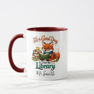 Taza Es un Buen Día para Visitar la Biblioteca   Person