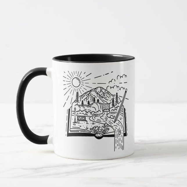 Taza es un día maravilloso para leer libros amantes de  (Izquierda)