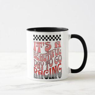 Taza Es Un Hermoso Día Para Ir A Correr Divertido Coche