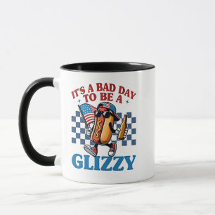 Taza Es un mal día ser una camiseta brillante el 4 de j
