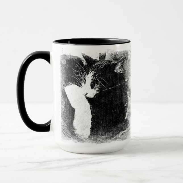 Taza Es una buena vida ser un gato fango (Izquierda)