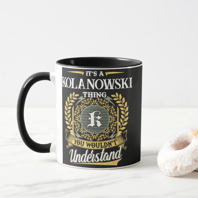 Taza Es una cosa de KOLANOWSKI que no entenderías (Con donut)