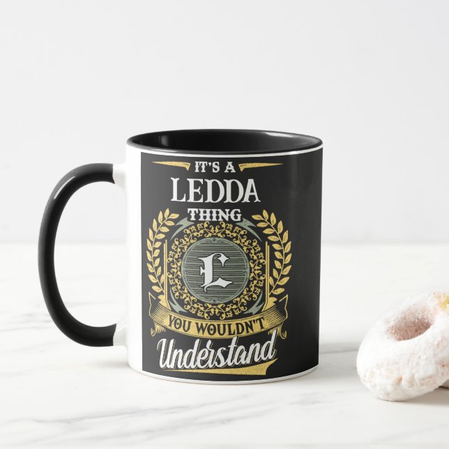 Taza Es una Cosa de LEDDA que No Entenderías (Con donut)