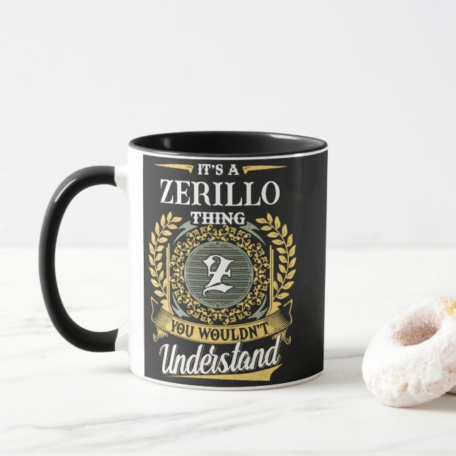 Taza Es una Cosa de ZERILLO que No Entenderías (Con donut)
