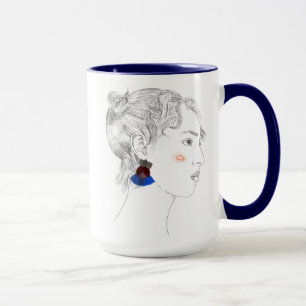 Taza Esbozo de Glance - Retrato