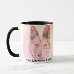 Taza Esbozo de perro