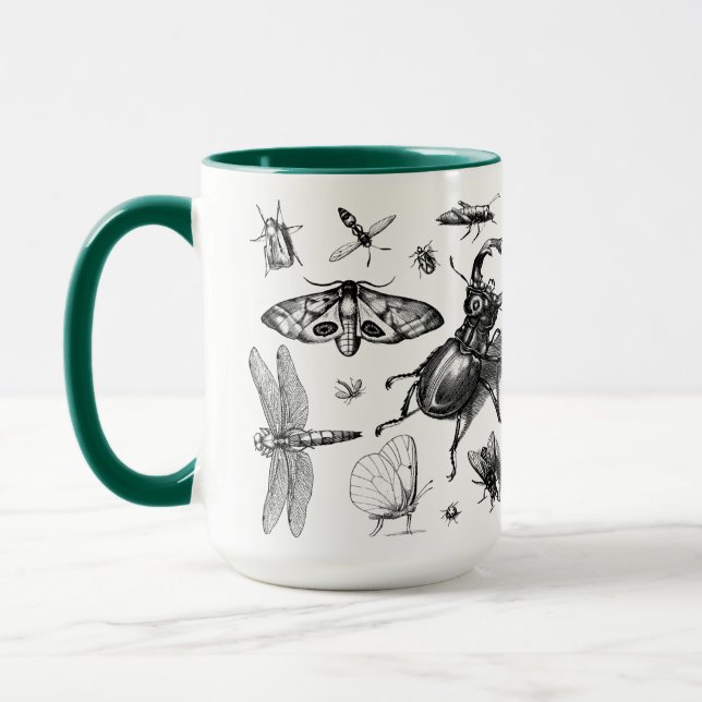 Taza Esbozo de varios insectos (Izquierda)