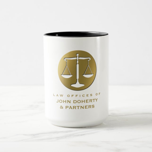 Taza Escalas de oro con clase de la asesoría jurídica (Centro)