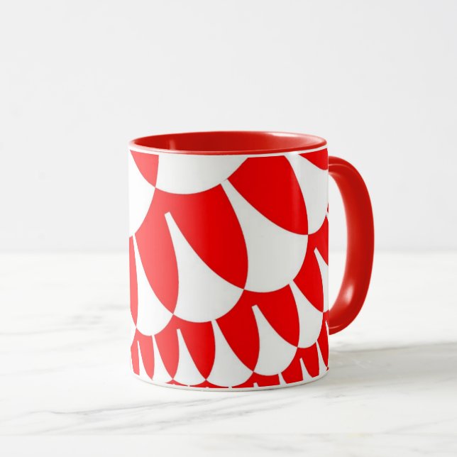 Taza Escalas Rojas y Blancas (Anverso derecho)