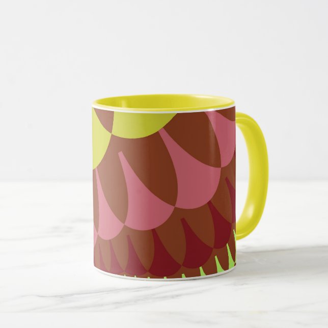 Taza Escalas rosa y marrón (Anverso derecho)