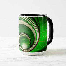Taza Escalera circular verde