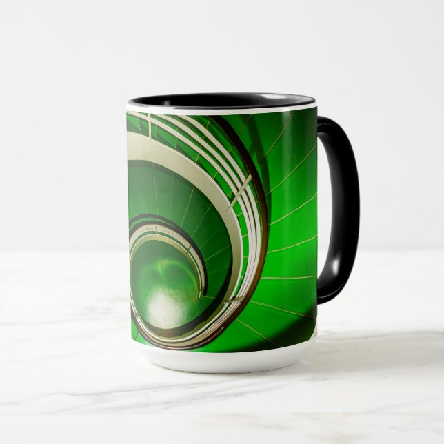 Taza Escalera circular verde (Anverso derecho)
