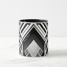 Taza Escalera monocromática: Obelisco de los contrastes