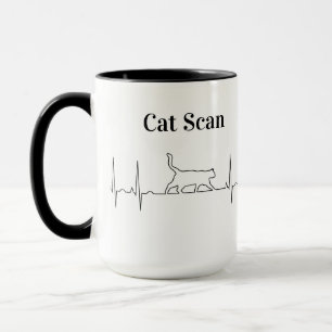 Taza Escaneo de gatos: tazón de café EKG