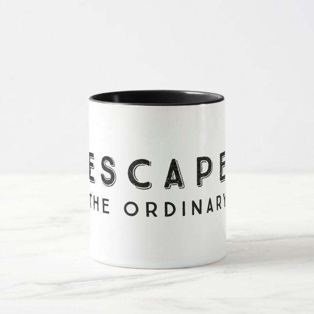 Taza Escapar De La Cita Inspiradora Ordinaria (Centro)