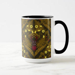 Taza Escarabajos Stag y helechos
