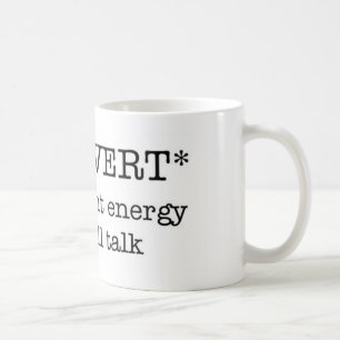 Taza escasa INTROVERTIDA de la energía