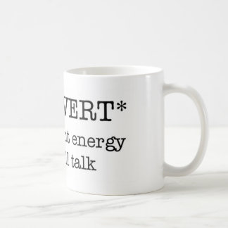 Taza escasa INTROVERTIDA de la energía