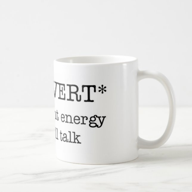 Taza escasa INTROVERTIDA de la energía (Derecha)