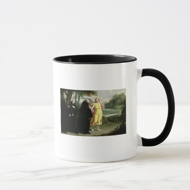 Taza Escena a partir de la vida de St. Benedicto (Derecha)
