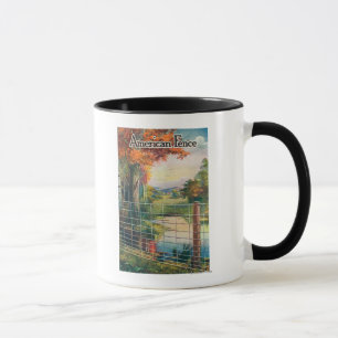 Taza Escena americana del borde de la carretera de la