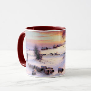 Taza Escena De Invierno. Navidades Bellas Artes Gift Mu