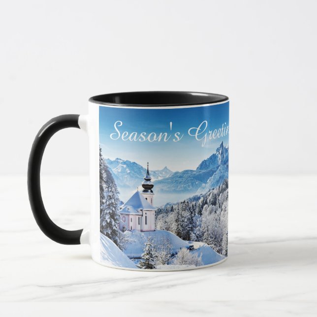 Taza Escena de invierno personalizada  (Izquierda)